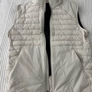 Mens Cream Puffer Vest